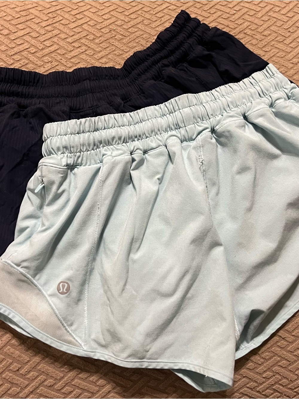 lululemon athletica Women's Athletic Shorts in Mint and Black